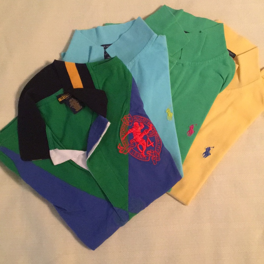 Polo shirts. $15 each.